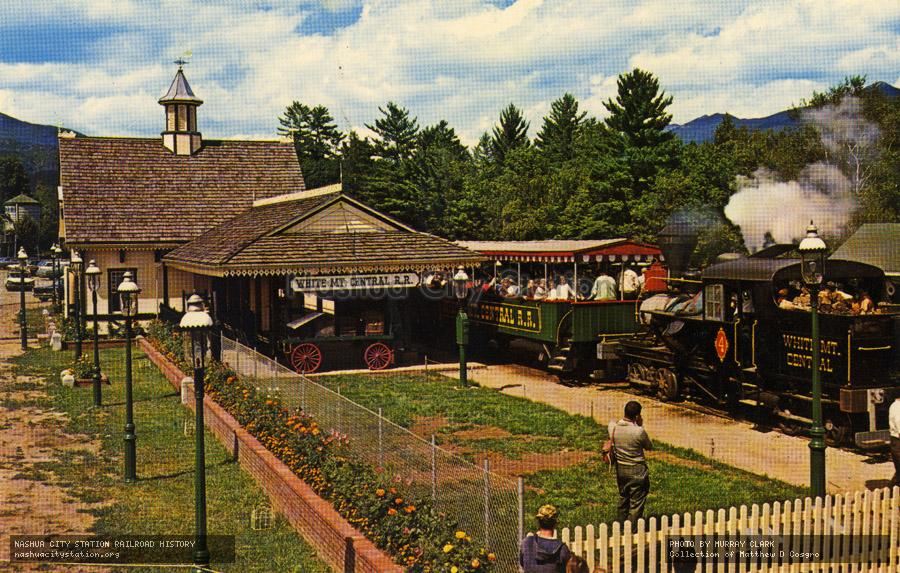 Postcard: White Mt. Central Railroad Station at Clark